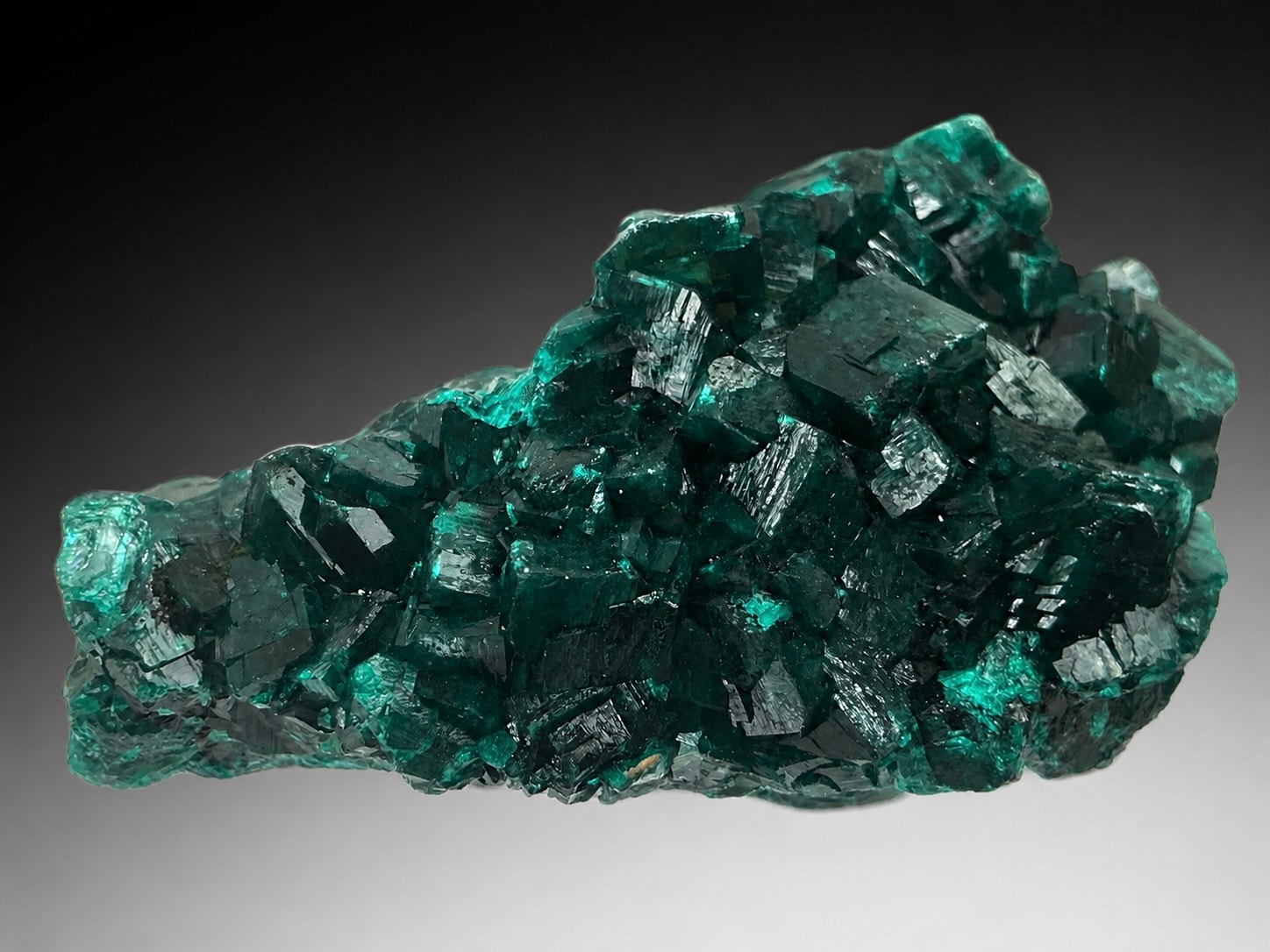 Dioptase Crystal Specimen — second angle, Mindouli District, Republic of Congo