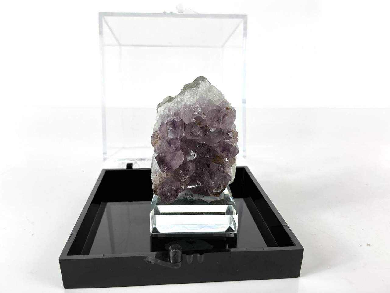 Boxed Amethyst with Epidote or Chlorite and Pyrite from the Brandberg–Erongo region of Namibia