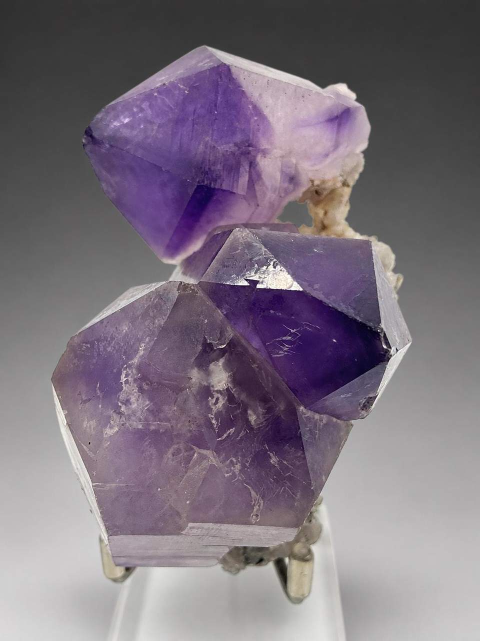 Violet Amethyst sceptre crystal cluster