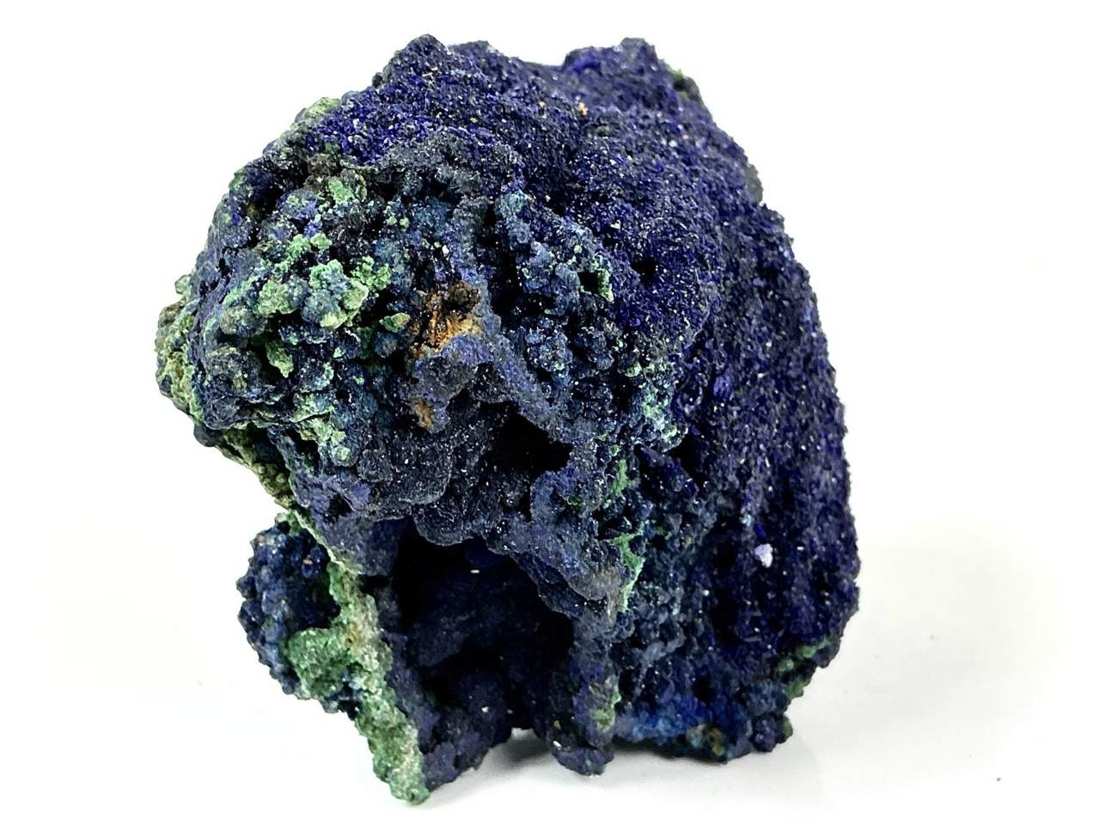 Deep blue Azurite with green Malachite and open cavities, Tongshan Copper-Iron Mine, Anhui, China