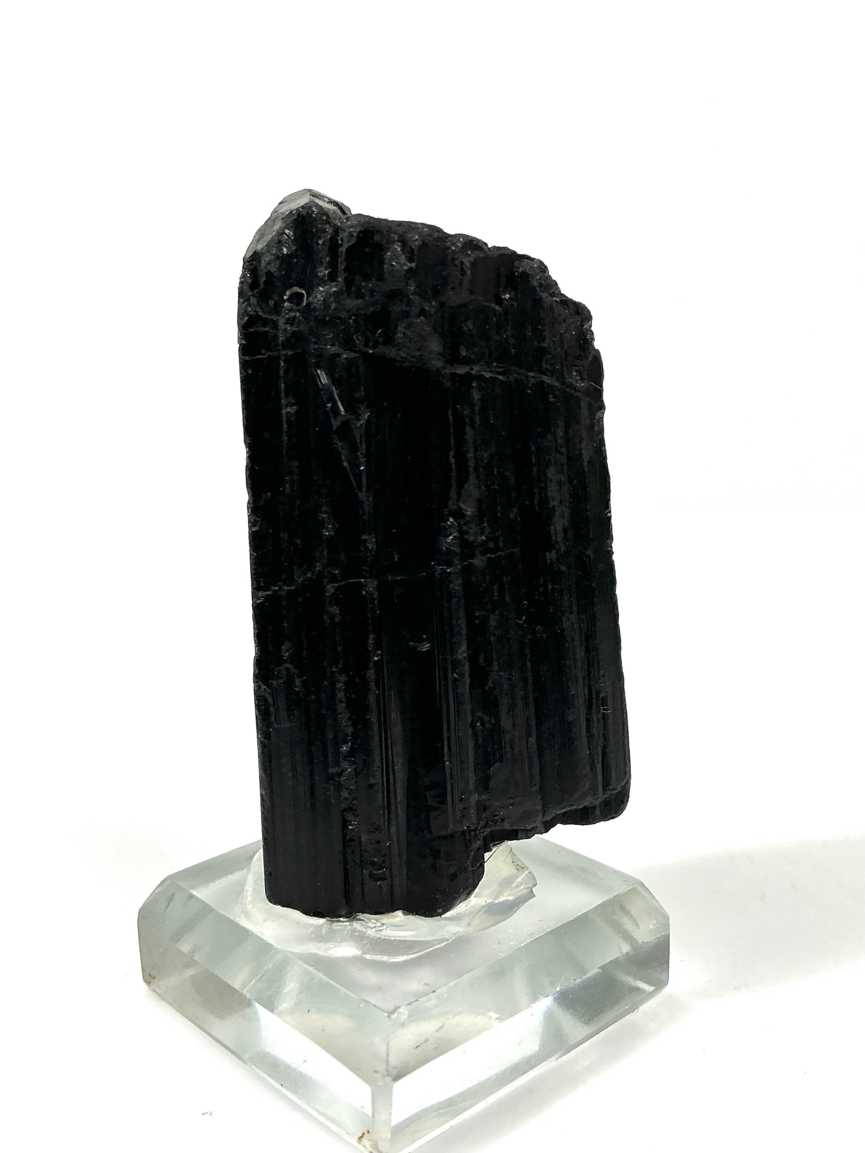 3 of 5: alternate view of the 55 g Black Tourmaline specimen