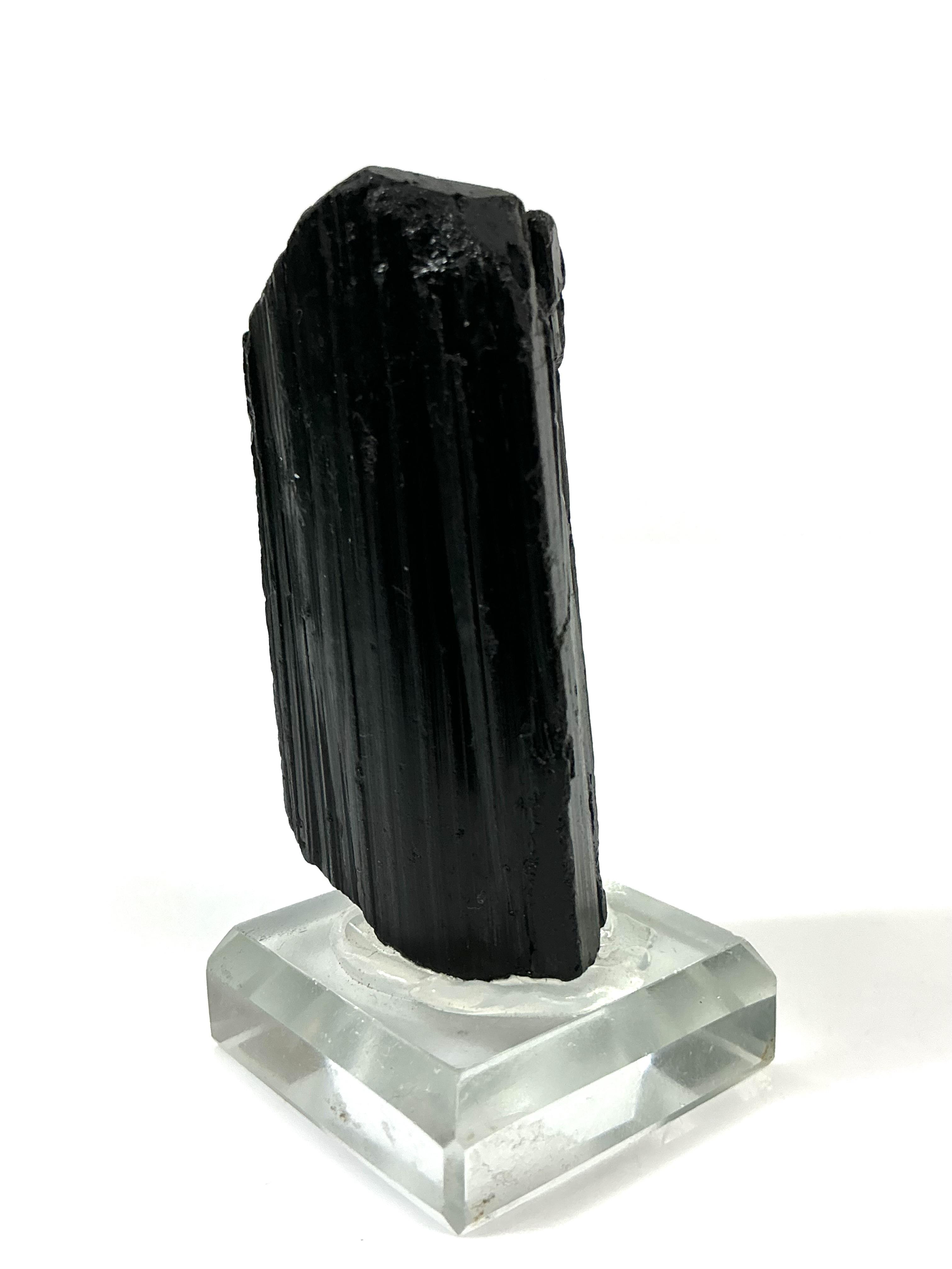 4 of 5: alternate view of the 55 g Black Tourmaline specimen