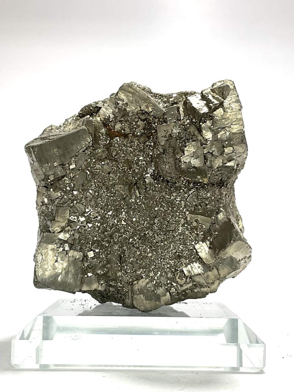 Chalcopyrite Specimen on the included display stand