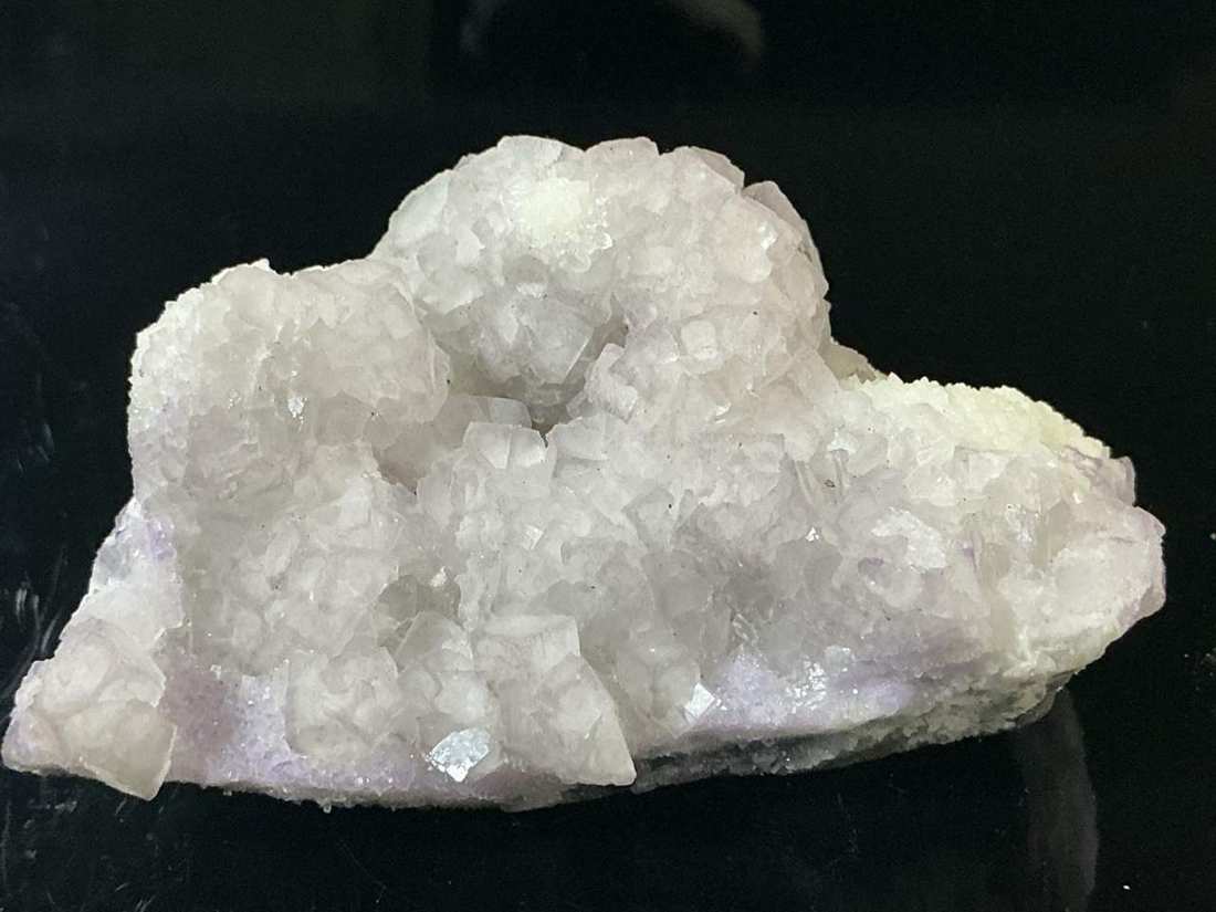 View 2: Colour-Zoned Fluorite on Calcite · 244 g