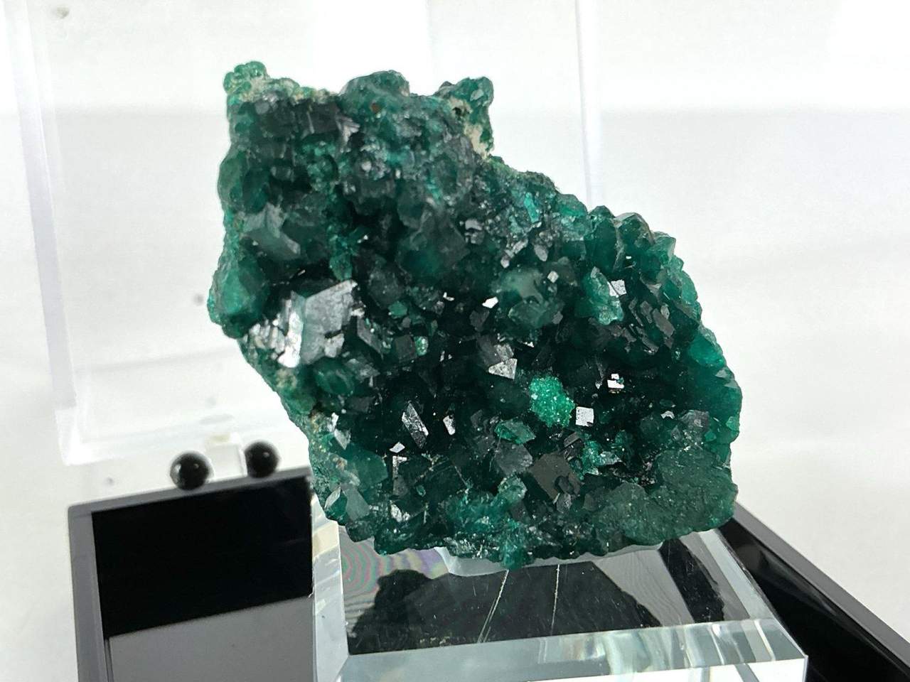Dioptase crystal specimen, view 4 of 4