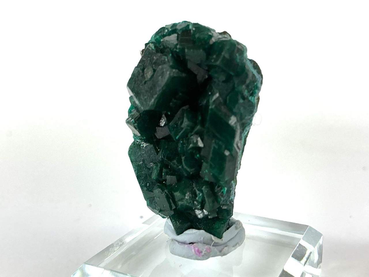 Dioptase crystal specimen, view 2 of 4