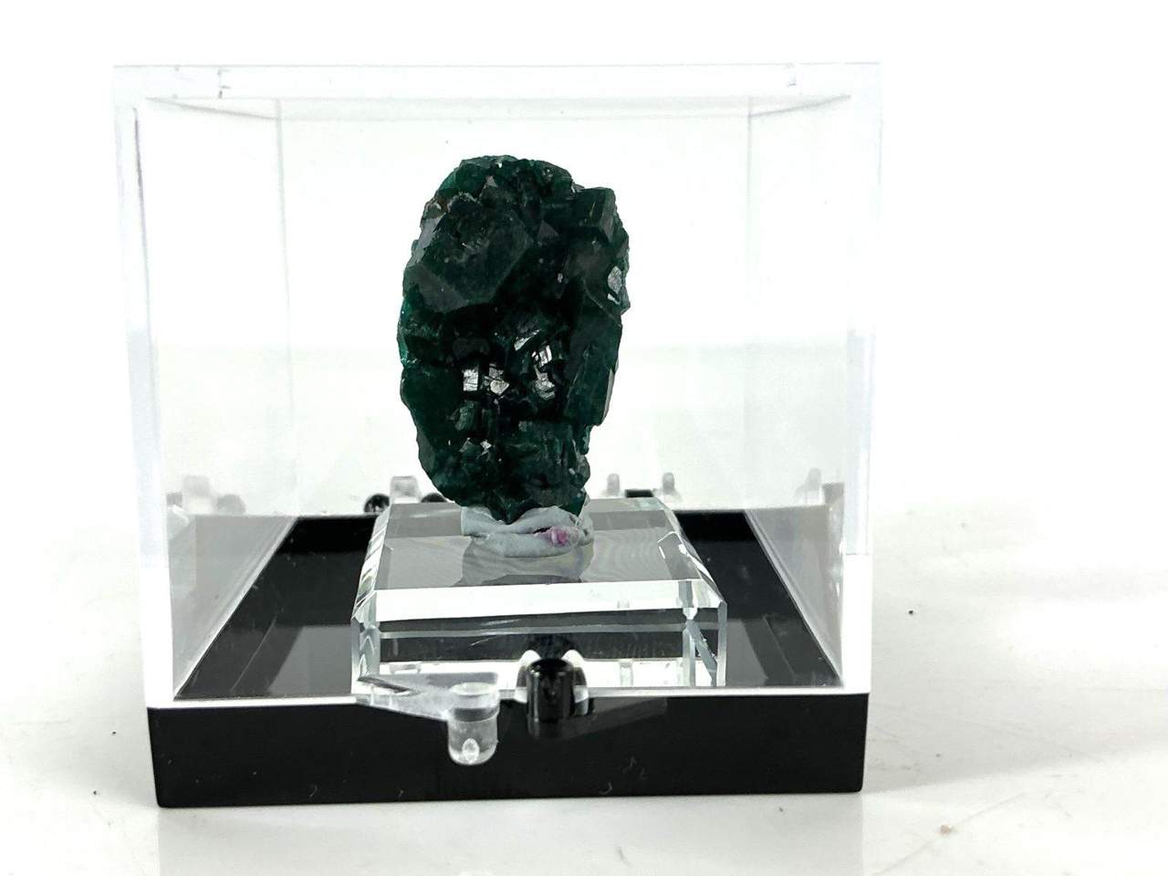 Dioptase crystal specimen, view 4 of 4