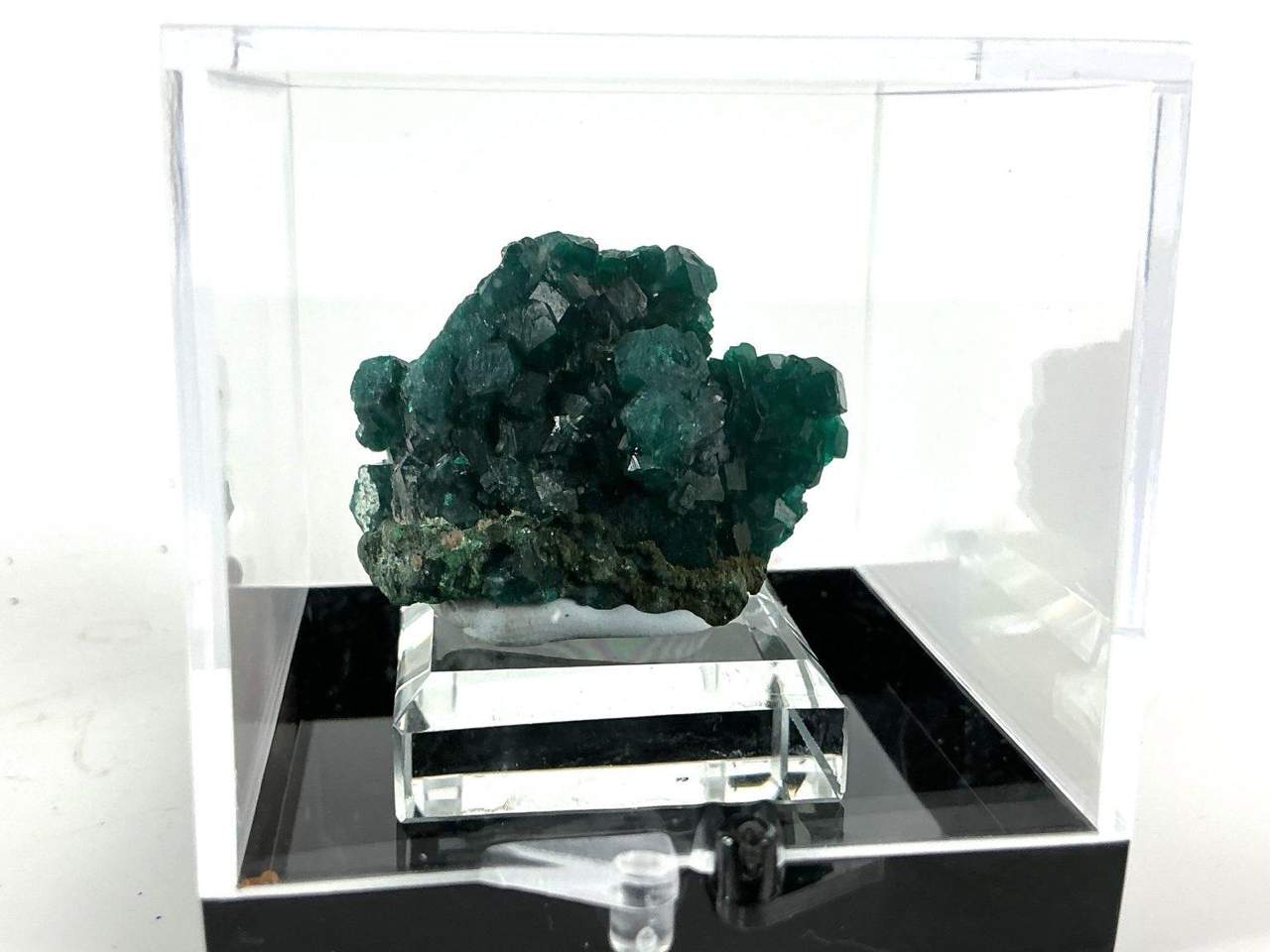 Dioptase crystal specimen, view 4 of 4
