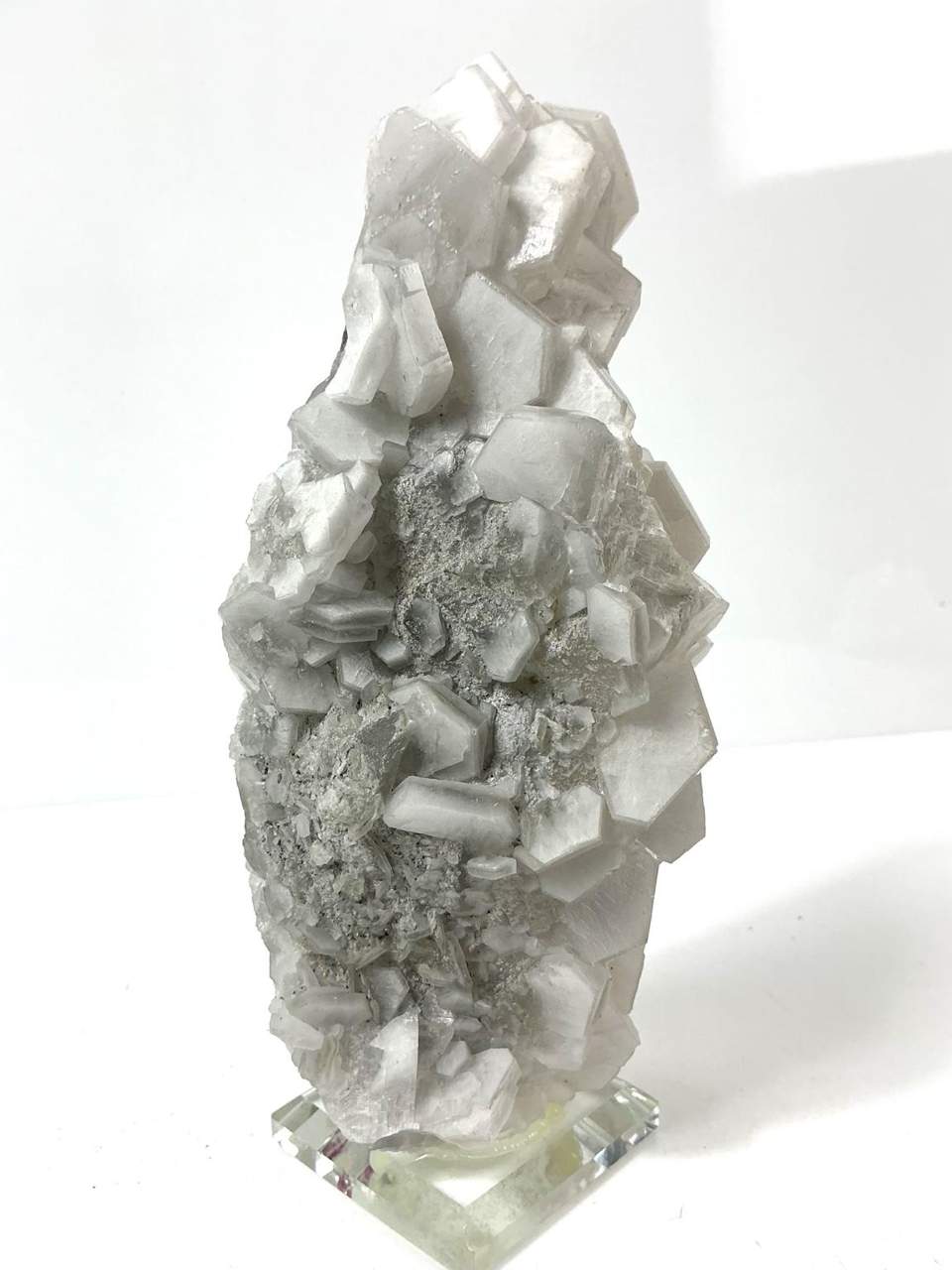 Fluorescent “Poker Chip” Calcite on Matrix, view 3 of 5