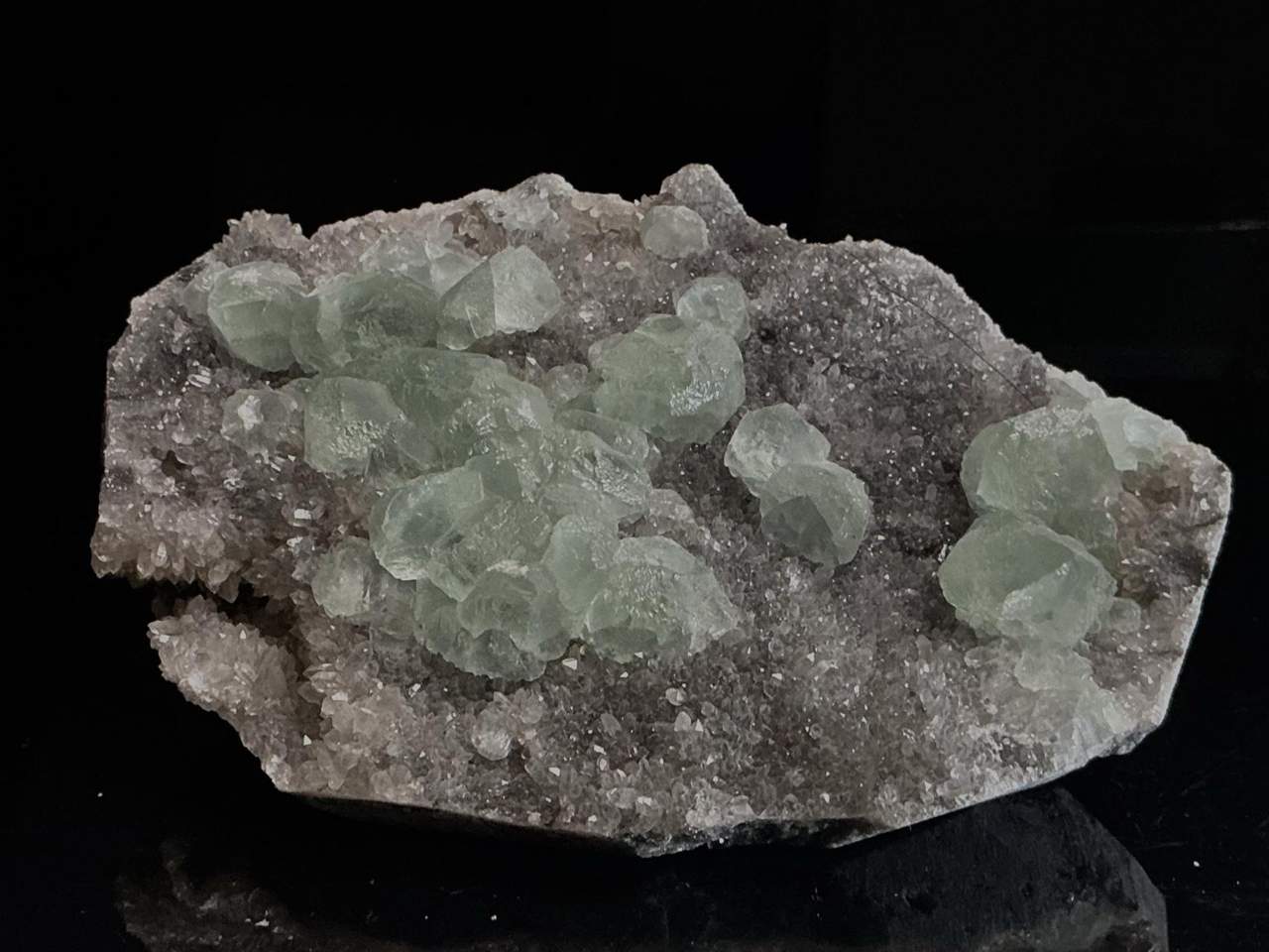 Fluorite with Quartz, view 2 of 5