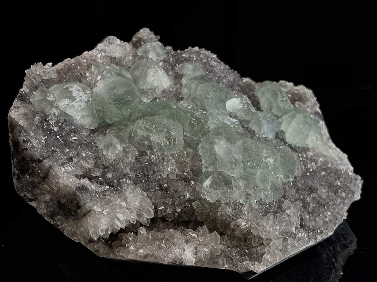 Fluorite with Quartz, view 3 of 5