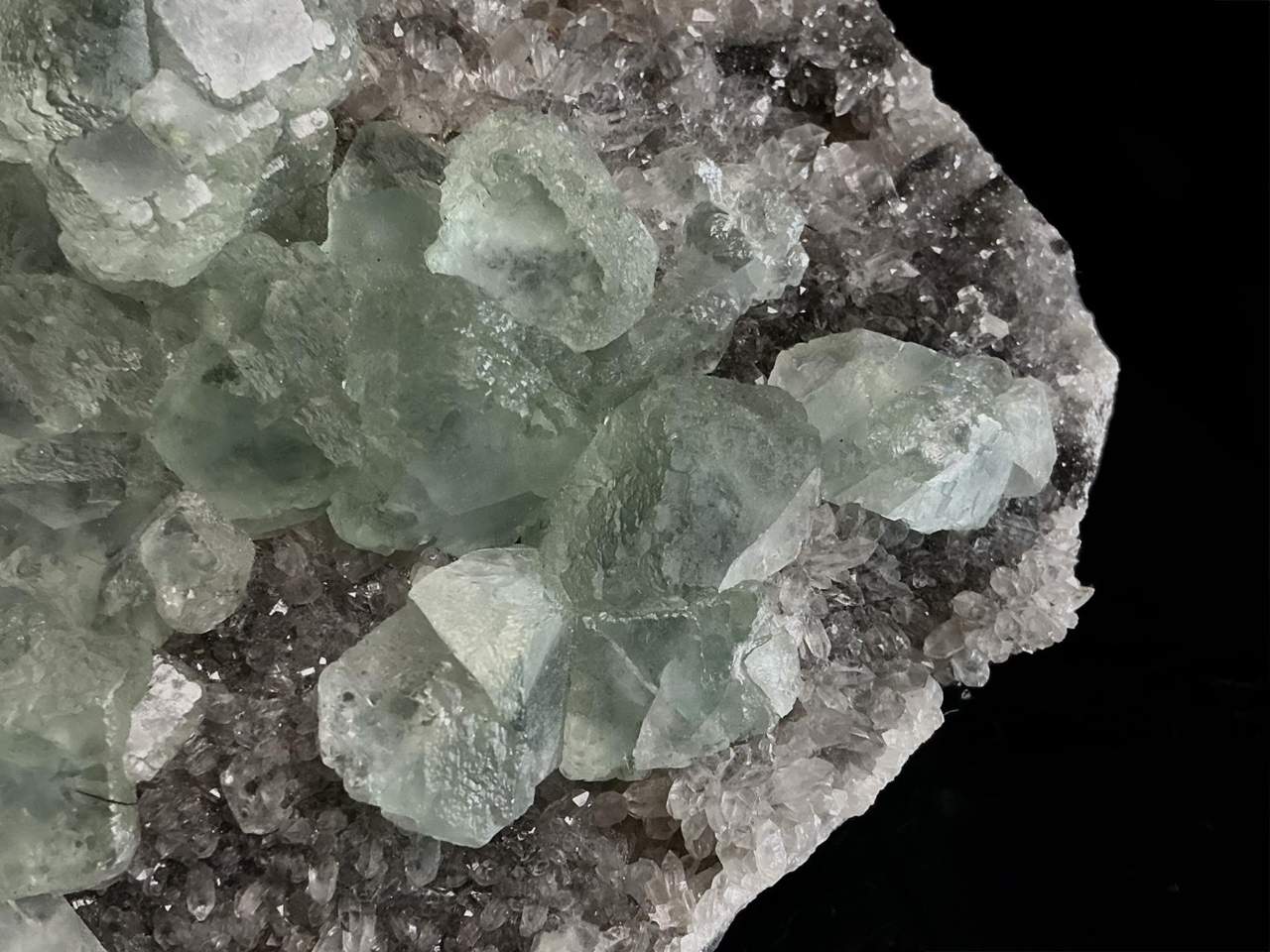 Fluorite with Quartz, view 4 of 5