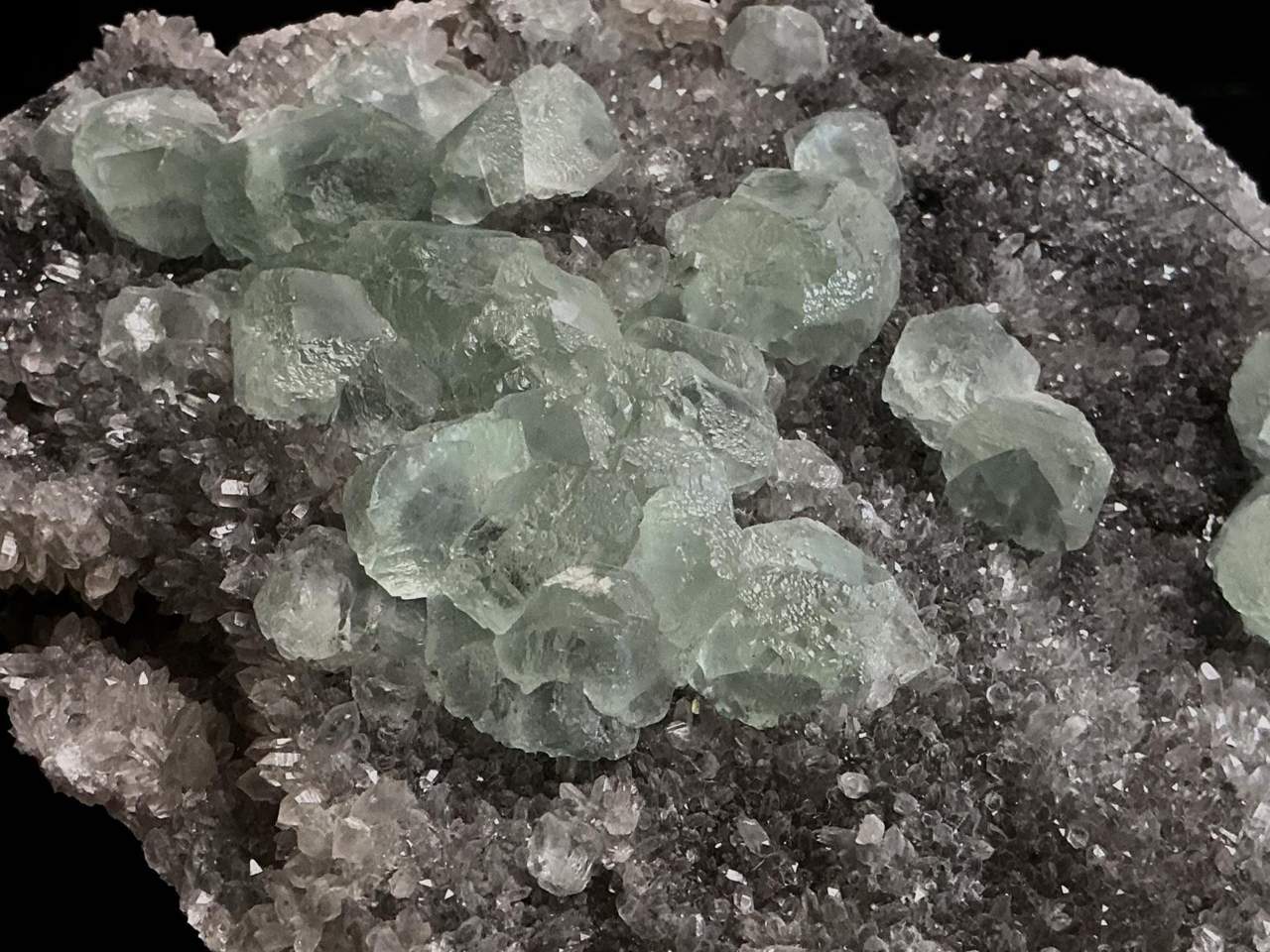 Fluorite with Quartz, view 5 of 5