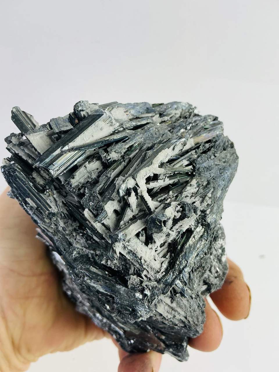Stibnite with Dolomite, alternate view 5