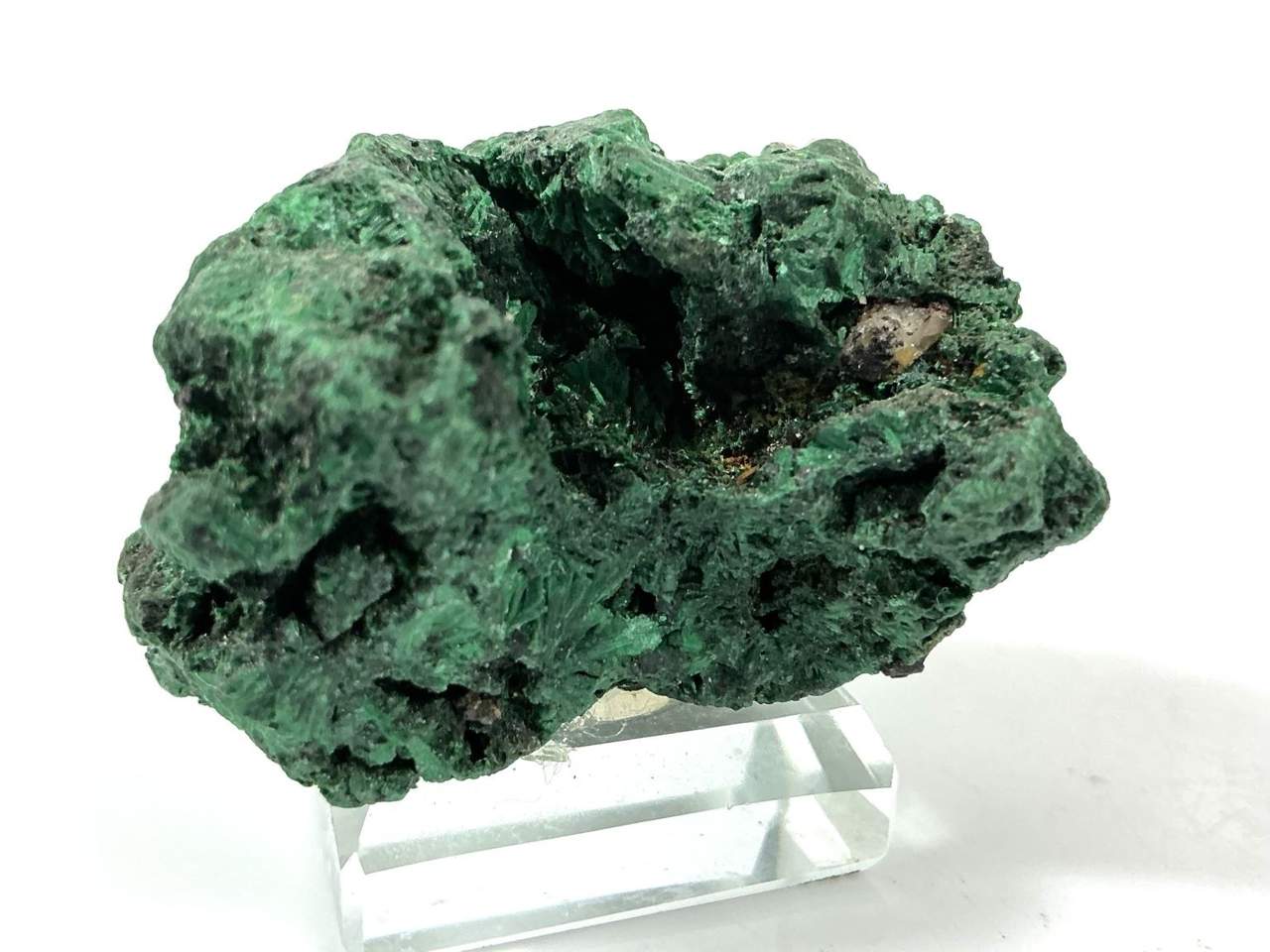 2 of 5: alternate view of the 47 g botryoidal Malachite specimen
