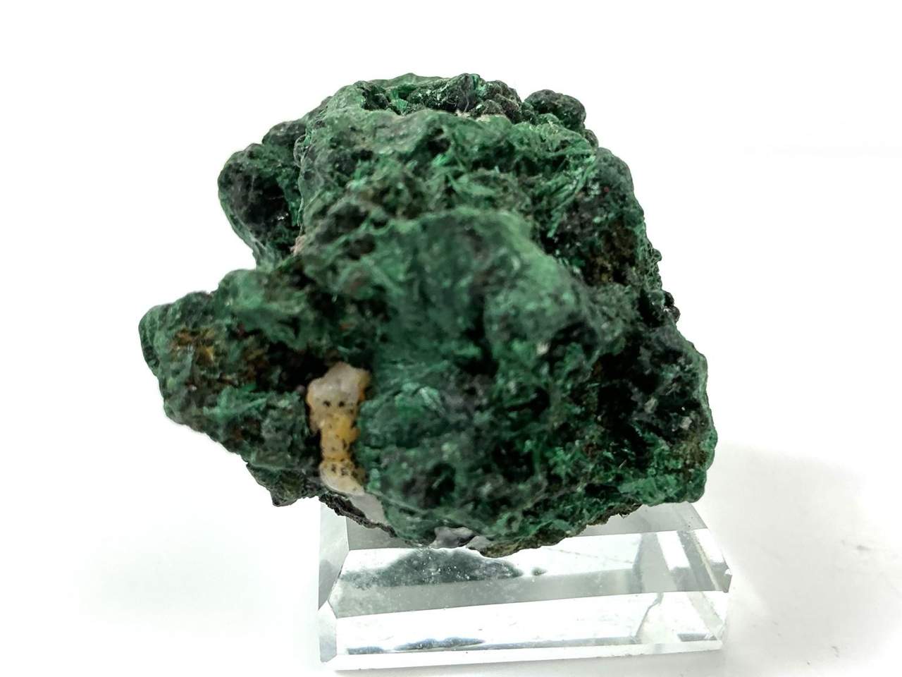 3 of 5: alternate view of the 47 g botryoidal Malachite specimen