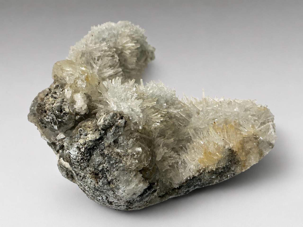 Needle Quartz with Calcite, view 4 of 8
