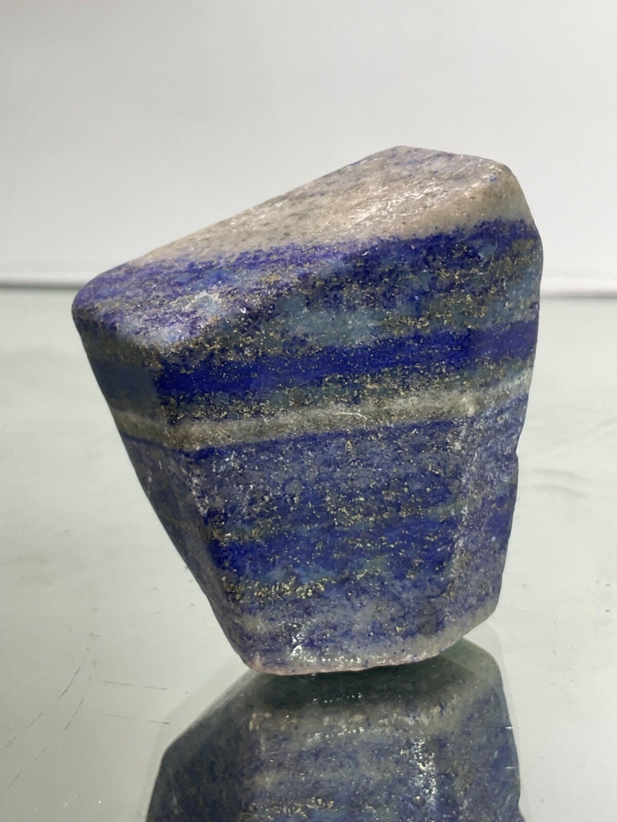 Polished Lapis Lazuli with Pyrite — Afghanistan — 133 g — view 2