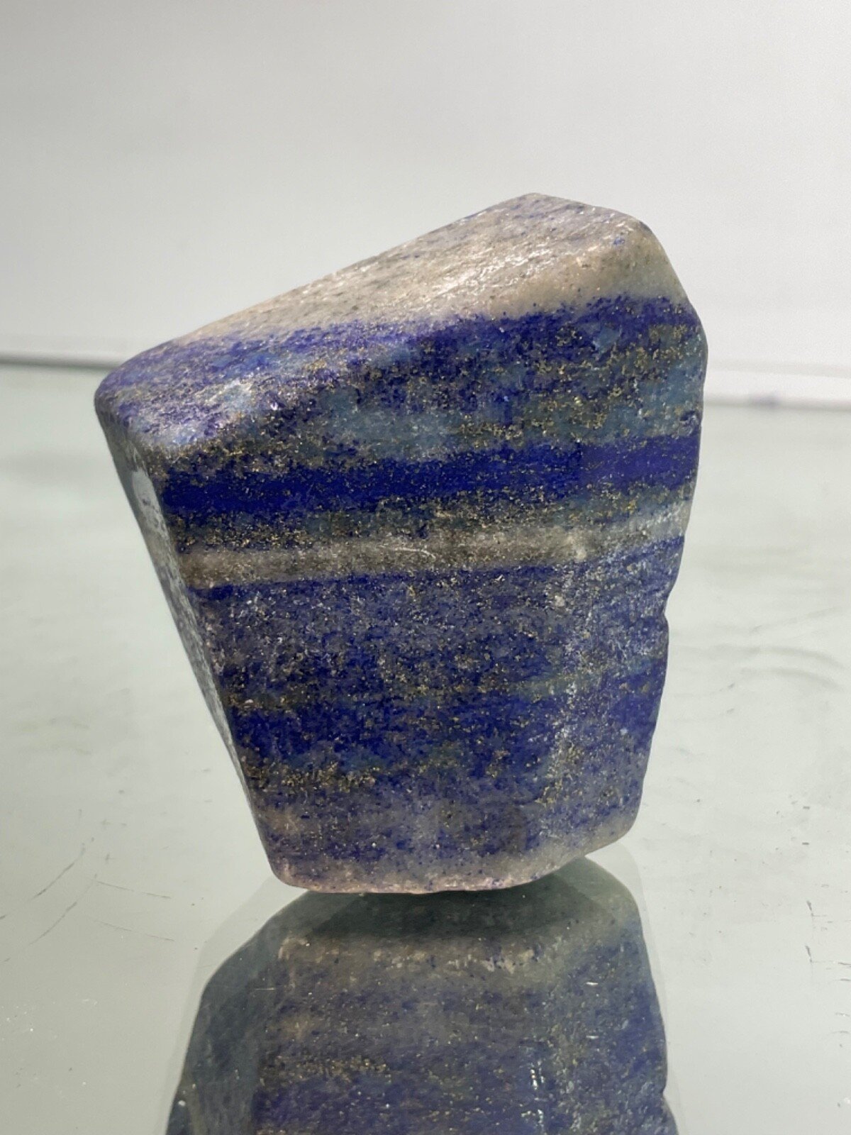 Polished Lapis Lazuli with Pyrite — Afghanistan — 133 g — view 3