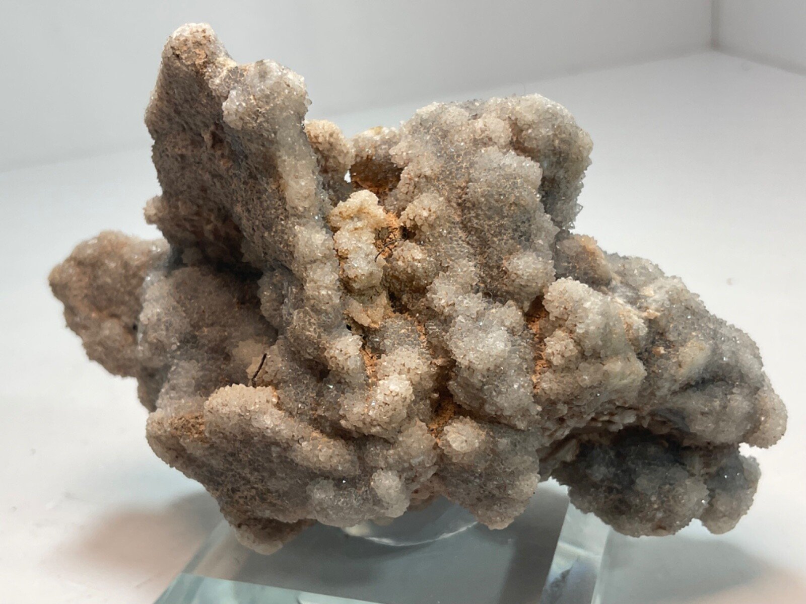 Druzy Sphalerite Cluster with Glass Base — 157 grams — view 3