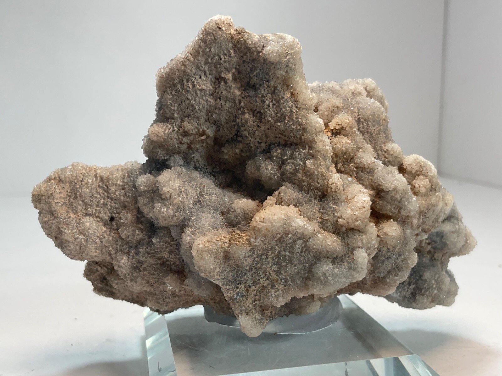 Druzy Sphalerite Cluster with Glass Base — 157 grams — view 4