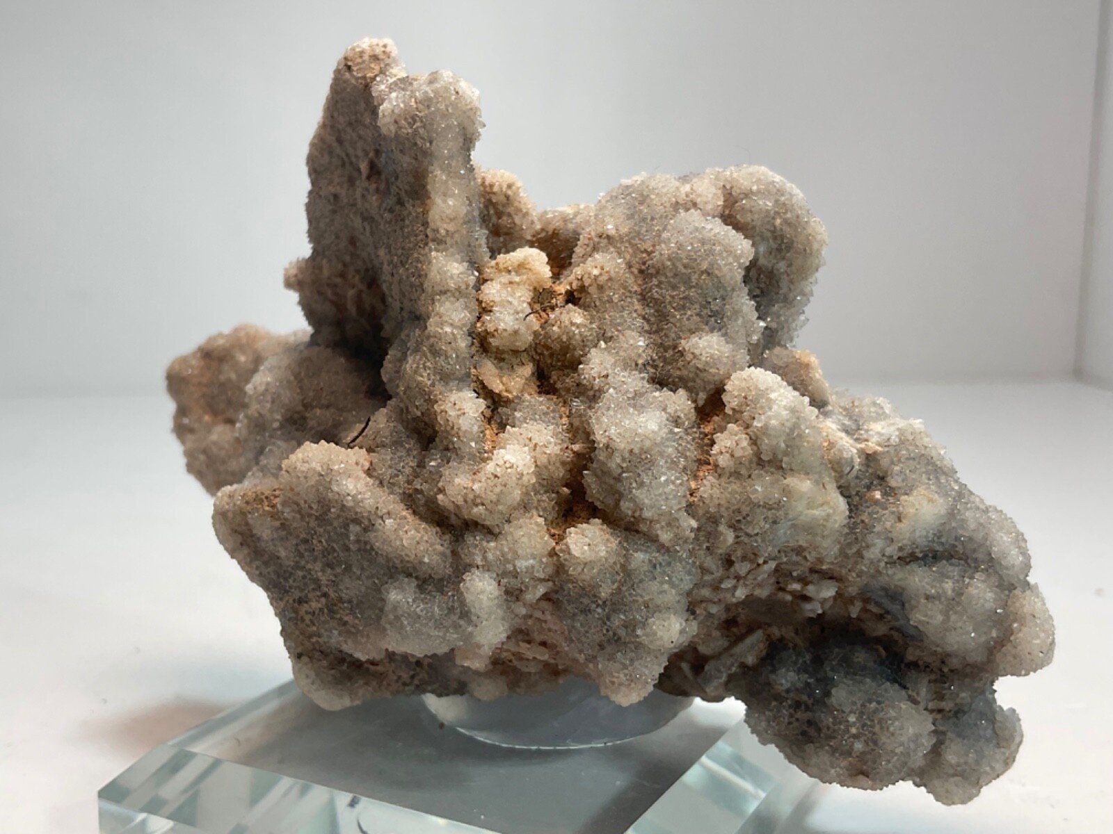 Druzy Sphalerite Cluster with Glass Base — 157 grams — view 5