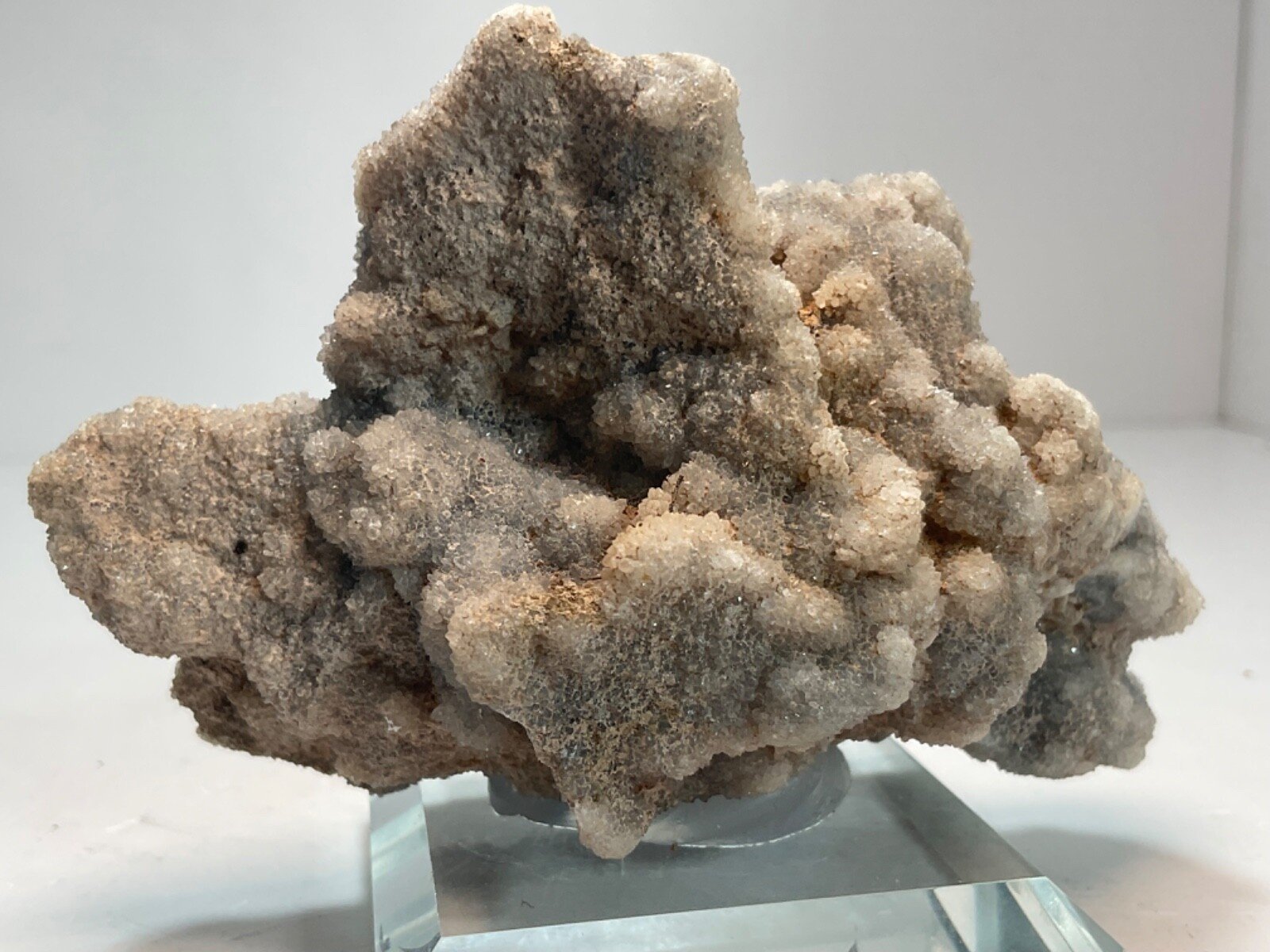 Druzy Sphalerite Cluster with Glass Base — 157 grams — view 6