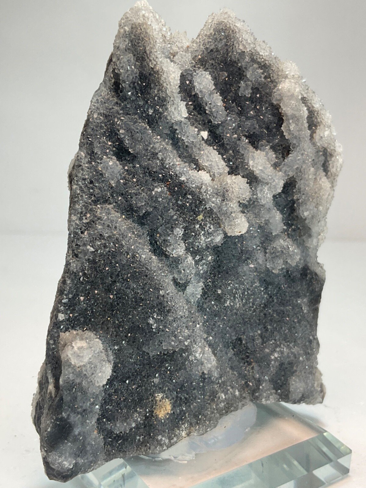 Druzy Sphalerite Cluster with Glass Base — 203 grams