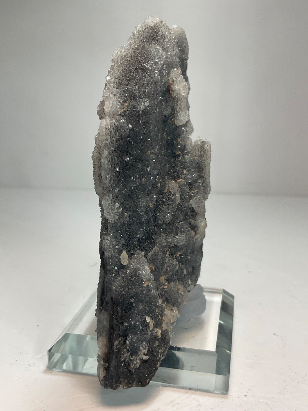 Druzy Sphalerite Cluster with Glass Base — 203 grams — view 5