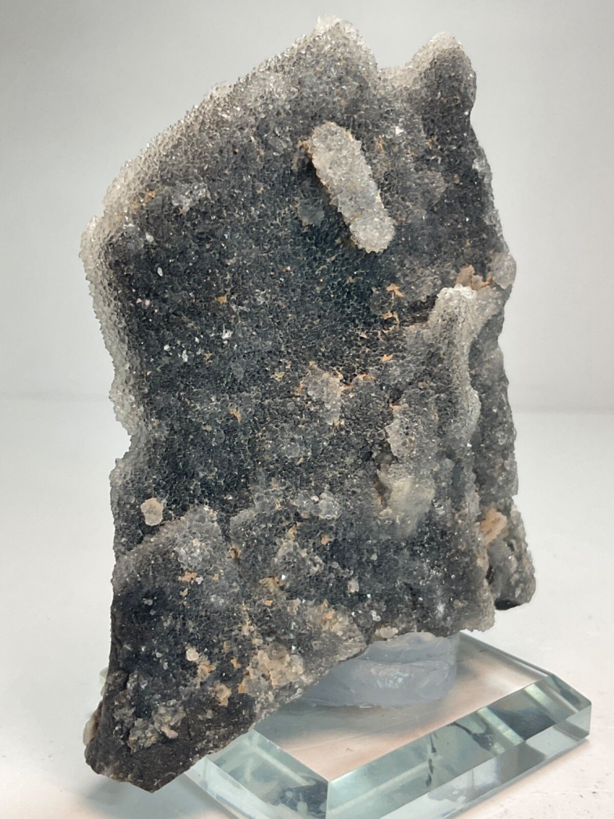 Druzy Sphalerite Cluster with Glass Base — 203 grams — view 6