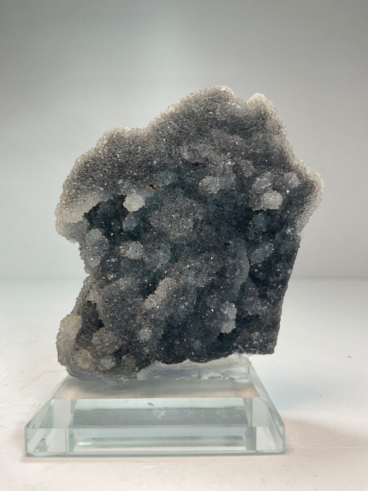 Druzy Sphalerite Cluster with Glass Base — 84 grams