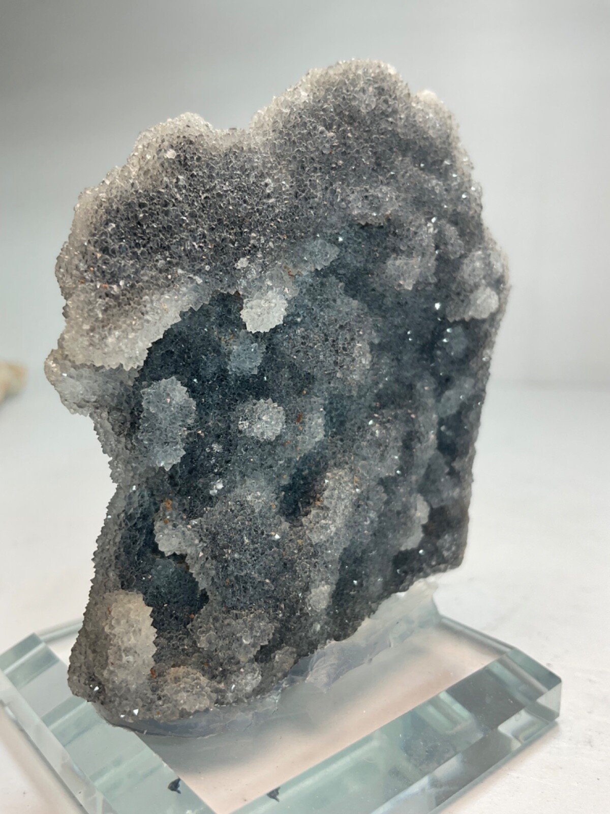 Druzy Sphalerite Cluster with Glass Base — 84 grams — view 3