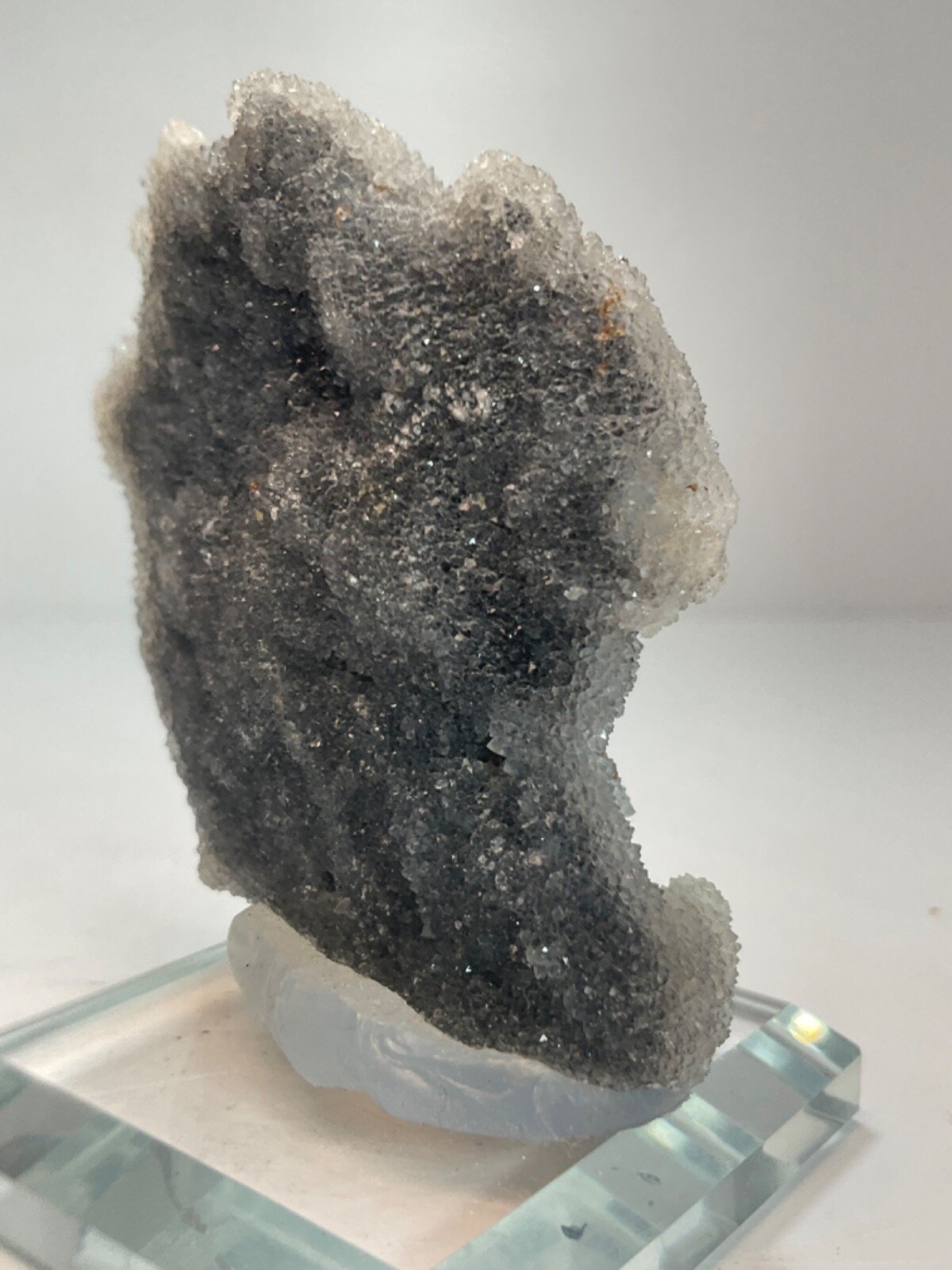 Druzy Sphalerite Cluster with Glass Base — 84 grams — view 6
