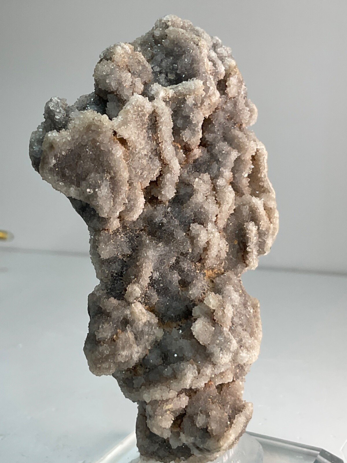 Druzy Sphalerite Cluster with Glass Base — 121 grams — view 3