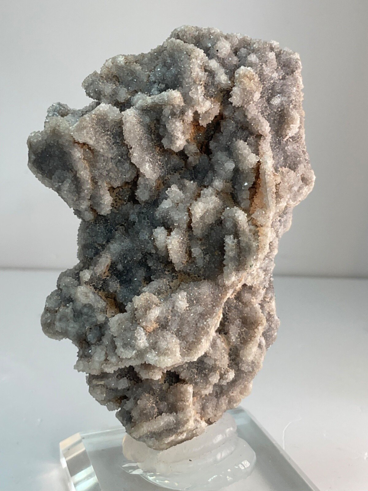 Druzy Sphalerite Cluster with Glass Base — 121 grams — view 6