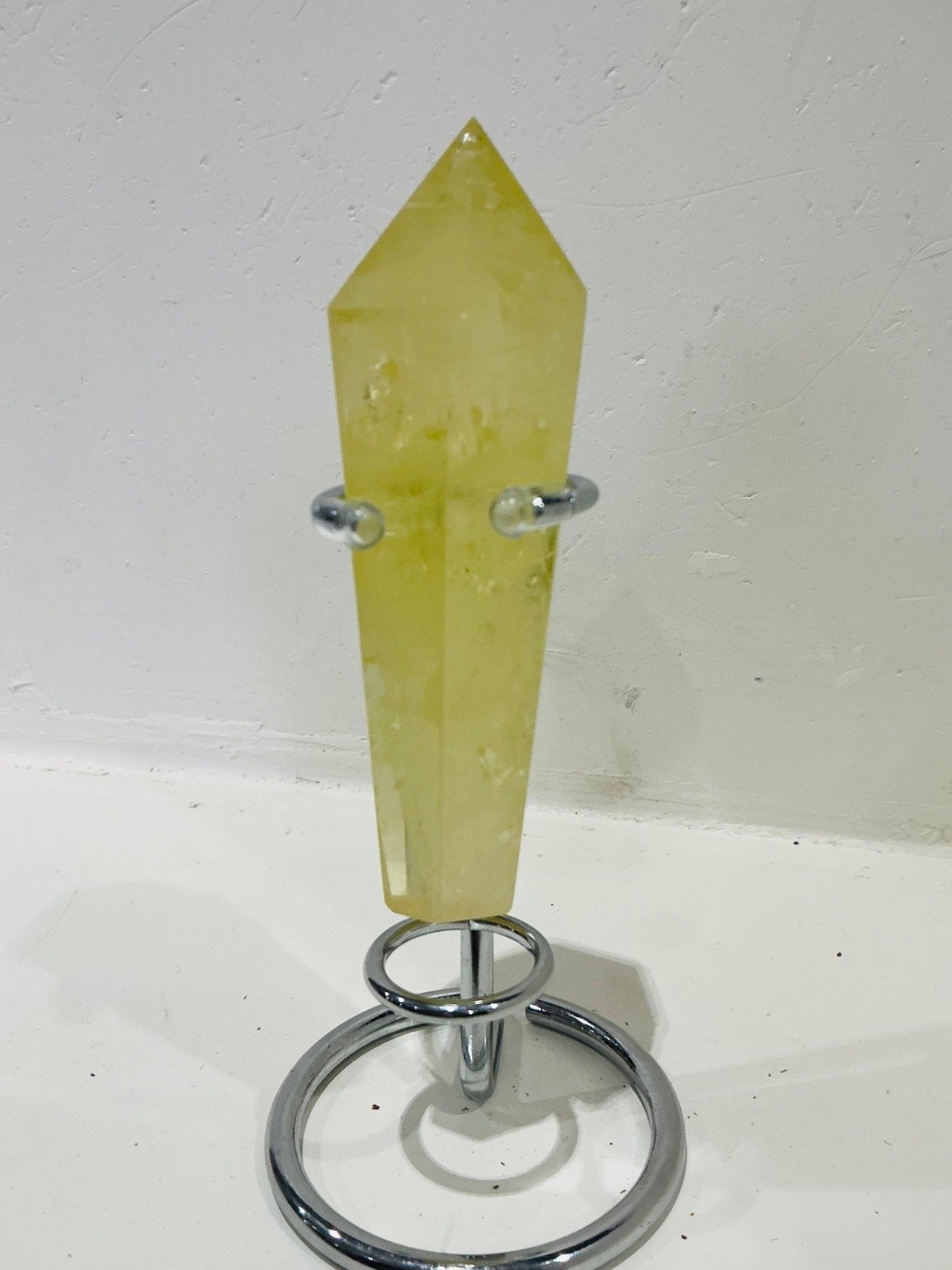 Citrine Quartz Sceptre Tower with Stand — 12 cm — 117 g — view 2
