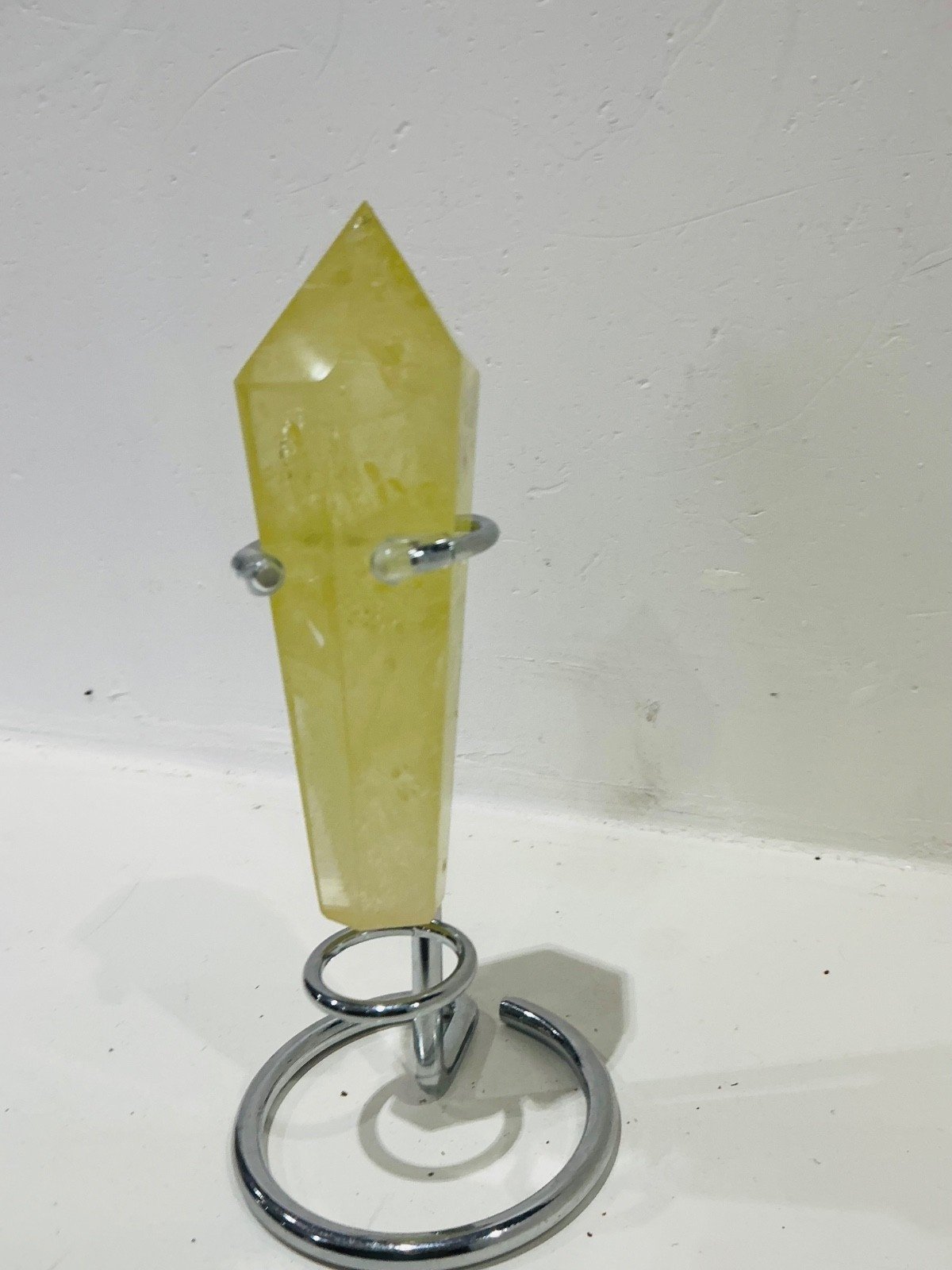 Citrine Quartz Sceptre Tower with Stand — 12 cm — 117 g — view 4