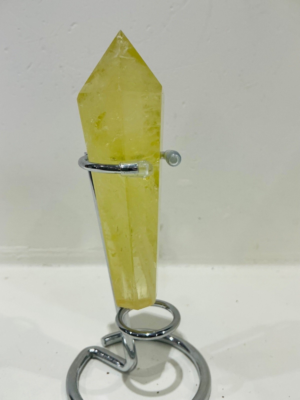 Citrine Quartz Sceptre Tower with Stand — 12 cm — 117 g — view 5