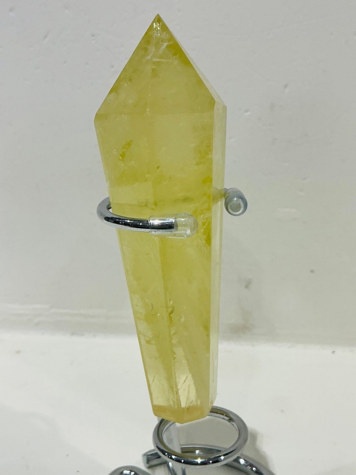 Citrine Quartz Sceptre Tower with Stand — 12 cm — 117 g — view 6