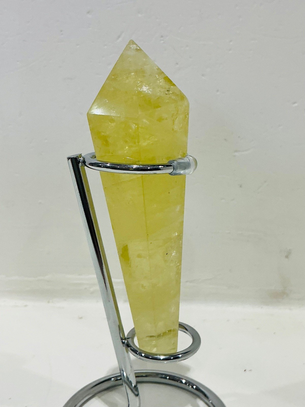 Citrine Quartz Sceptre Tower with Stand — 12 cm — 151 g — view 2