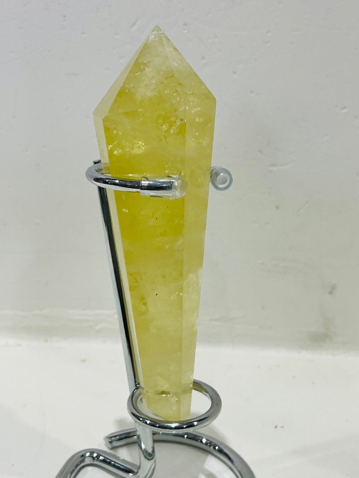 Citrine Quartz Sceptre Tower with Stand — 12 cm — 151 g — view 4