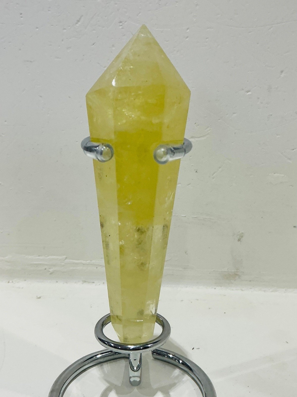 Citrine Quartz Sceptre Tower with Stand — 12 cm — 151 g — view 5