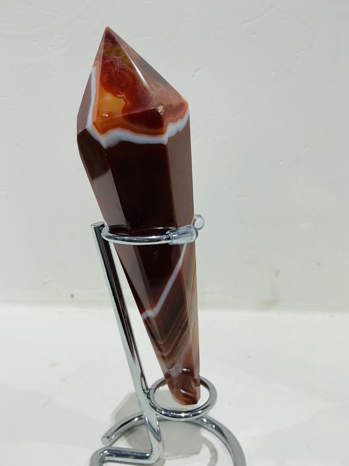 Carnelian Agate Sceptre Tower with Stand — 13.5 cm — 150 g — view 2