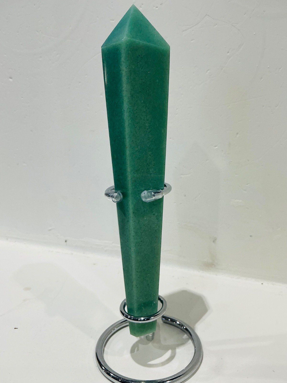 Green Aventurine Sceptre Tower with Stand — 18 cm — 265 g — view 2