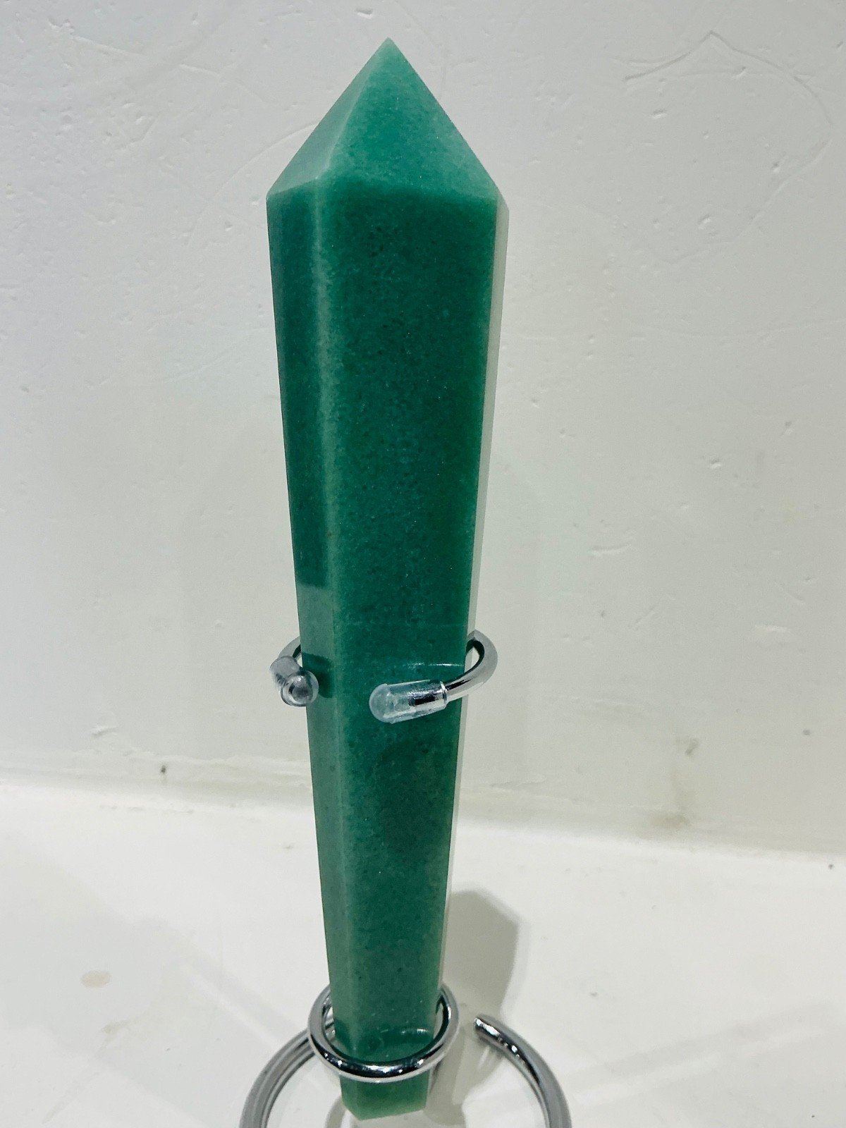 Green Aventurine Sceptre Tower with Stand — 18 cm — 265 g — view 3