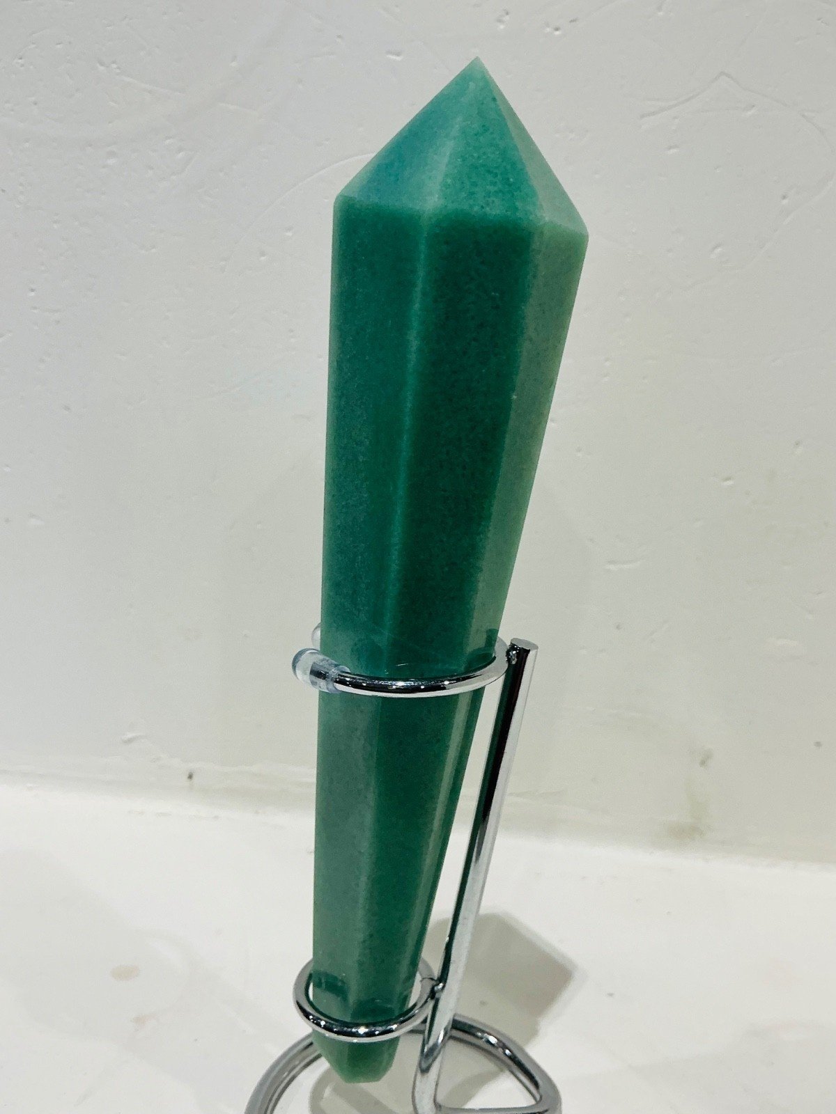 Green Aventurine Sceptre Tower with Stand — 18 cm — 265 g — view 4