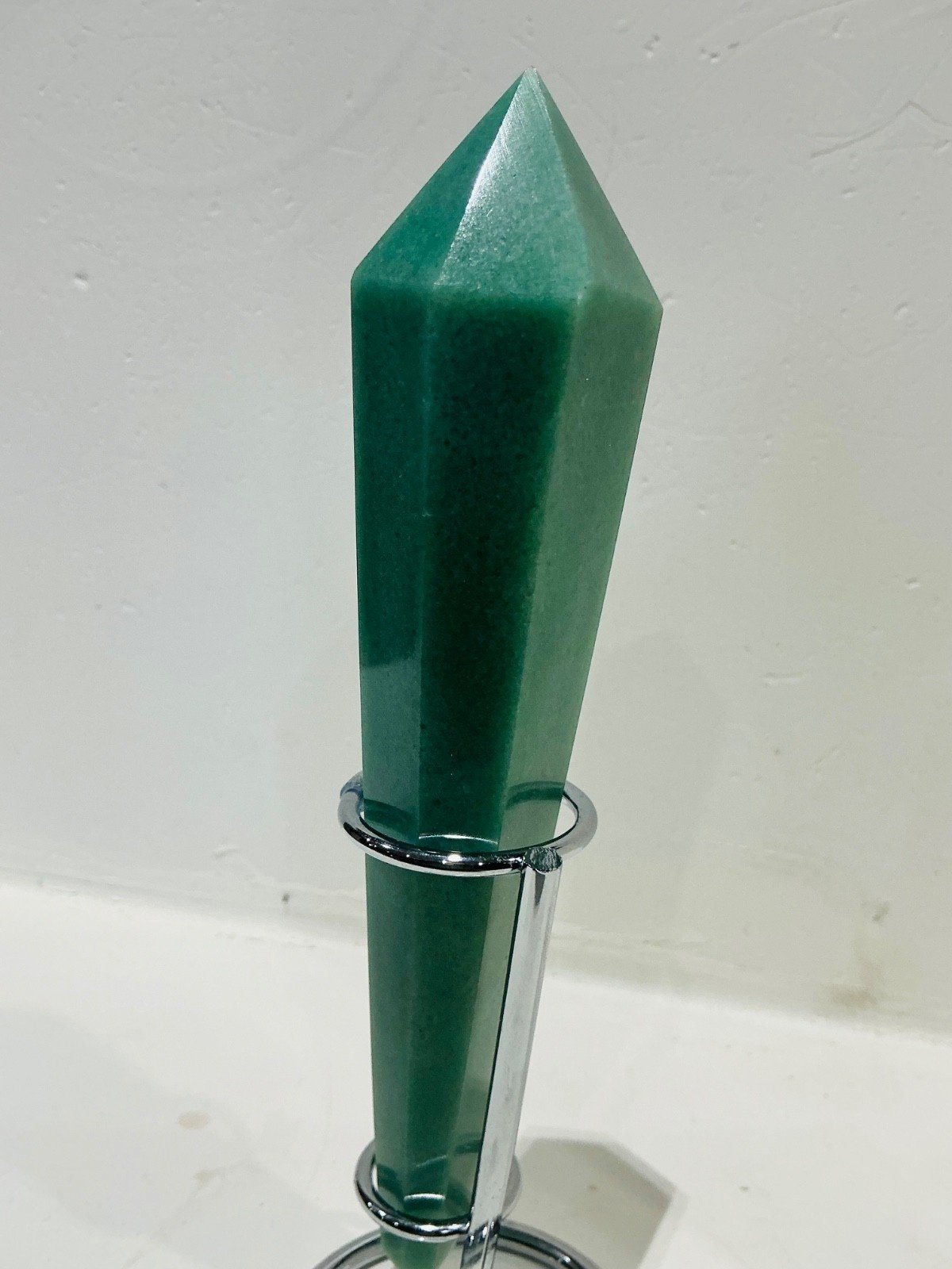 Green Aventurine Sceptre Tower with Stand — 18 cm — 265 g — view 5