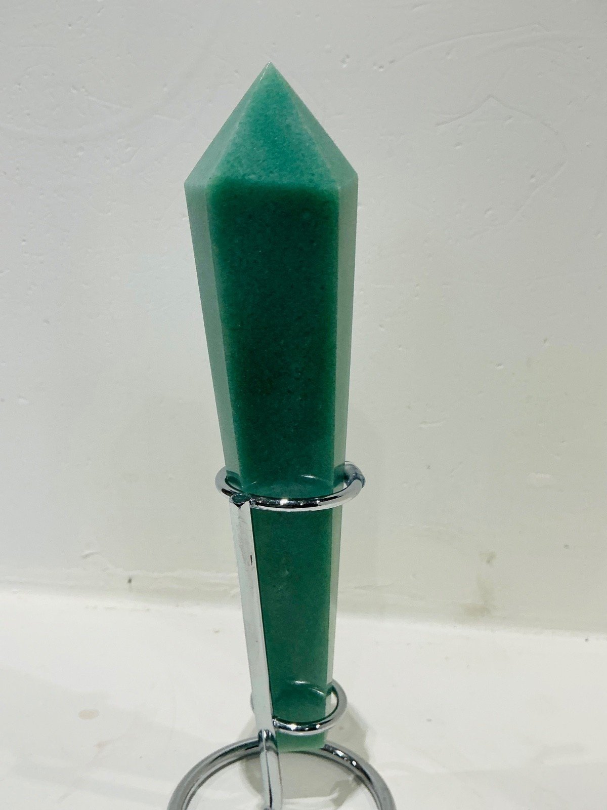 Green Aventurine Sceptre Tower with Stand — 18 cm — 265 g — view 6