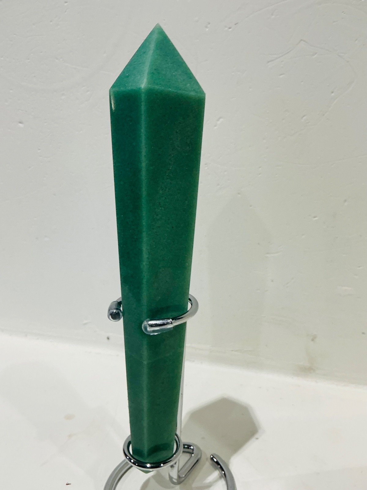 Green Aventurine Sceptre Tower with Stand — 17.4 cm — 250 g — view 2
