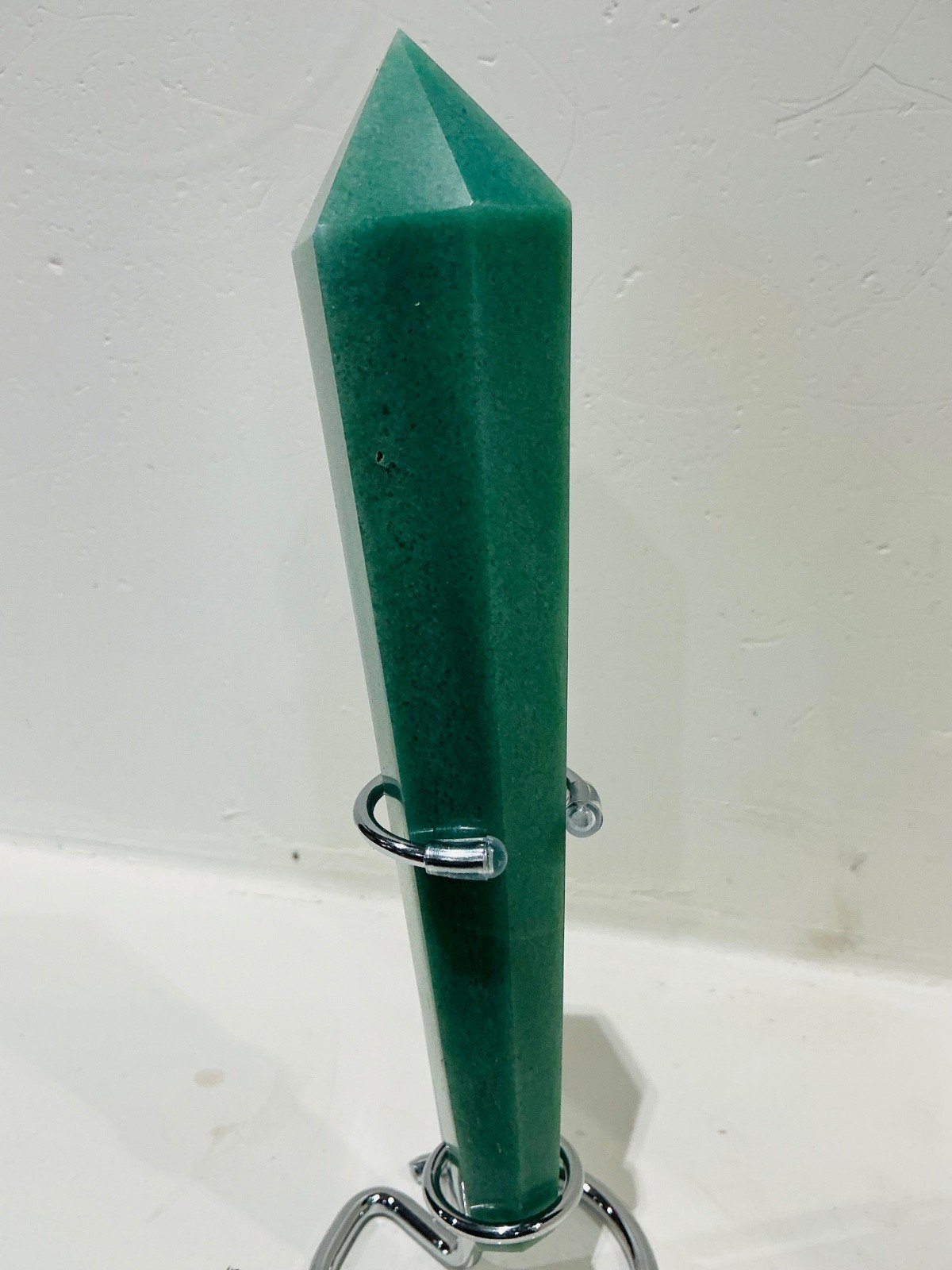 Green Aventurine Sceptre Tower with Stand — 17.4 cm — 250 g — view 3